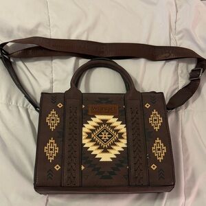 Wrangler Brown and Cream Crossbody Bag